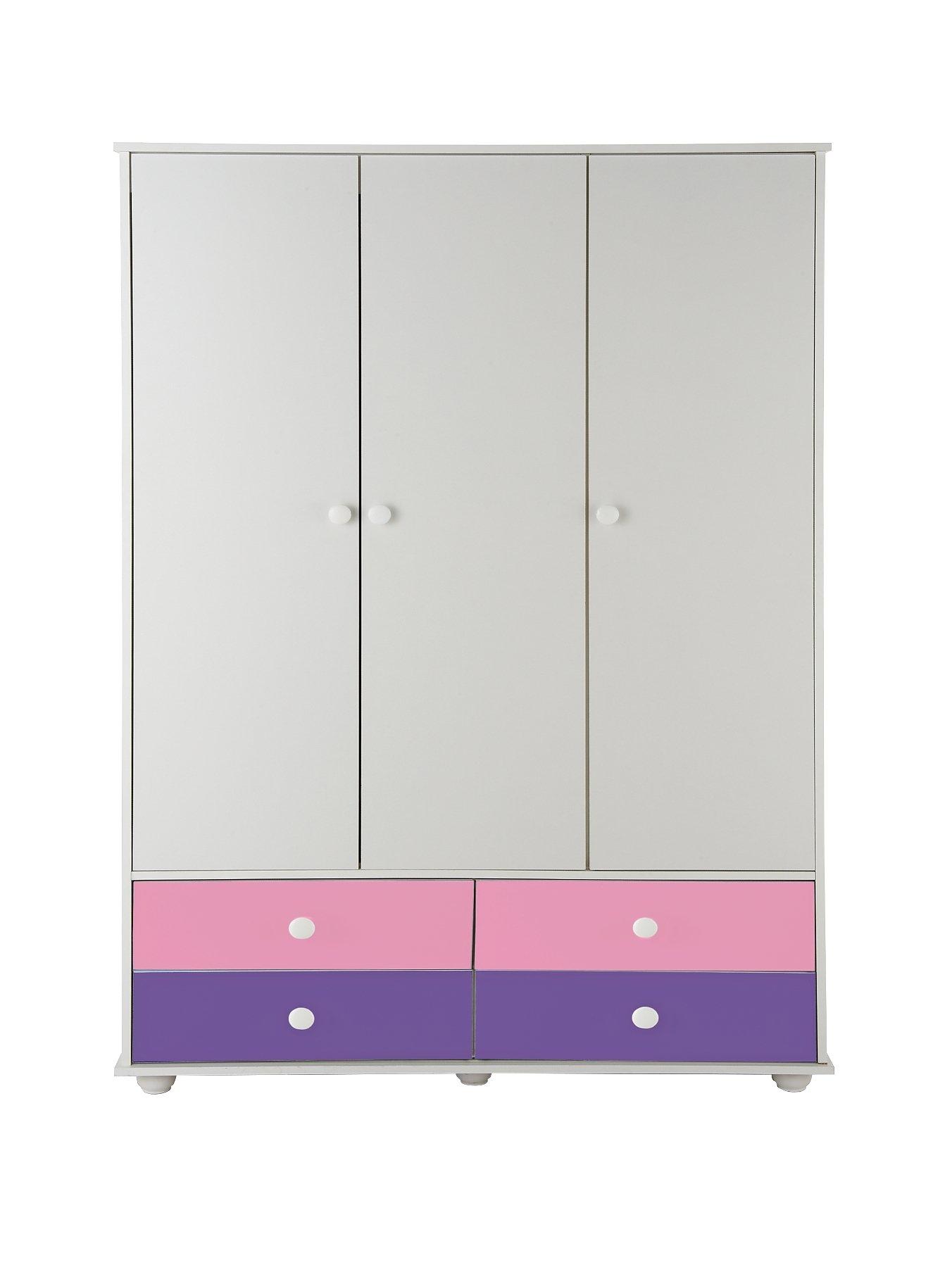 Kidspace New Metro 3 Door 4 Drawer Wardrobe Littlewoods Com