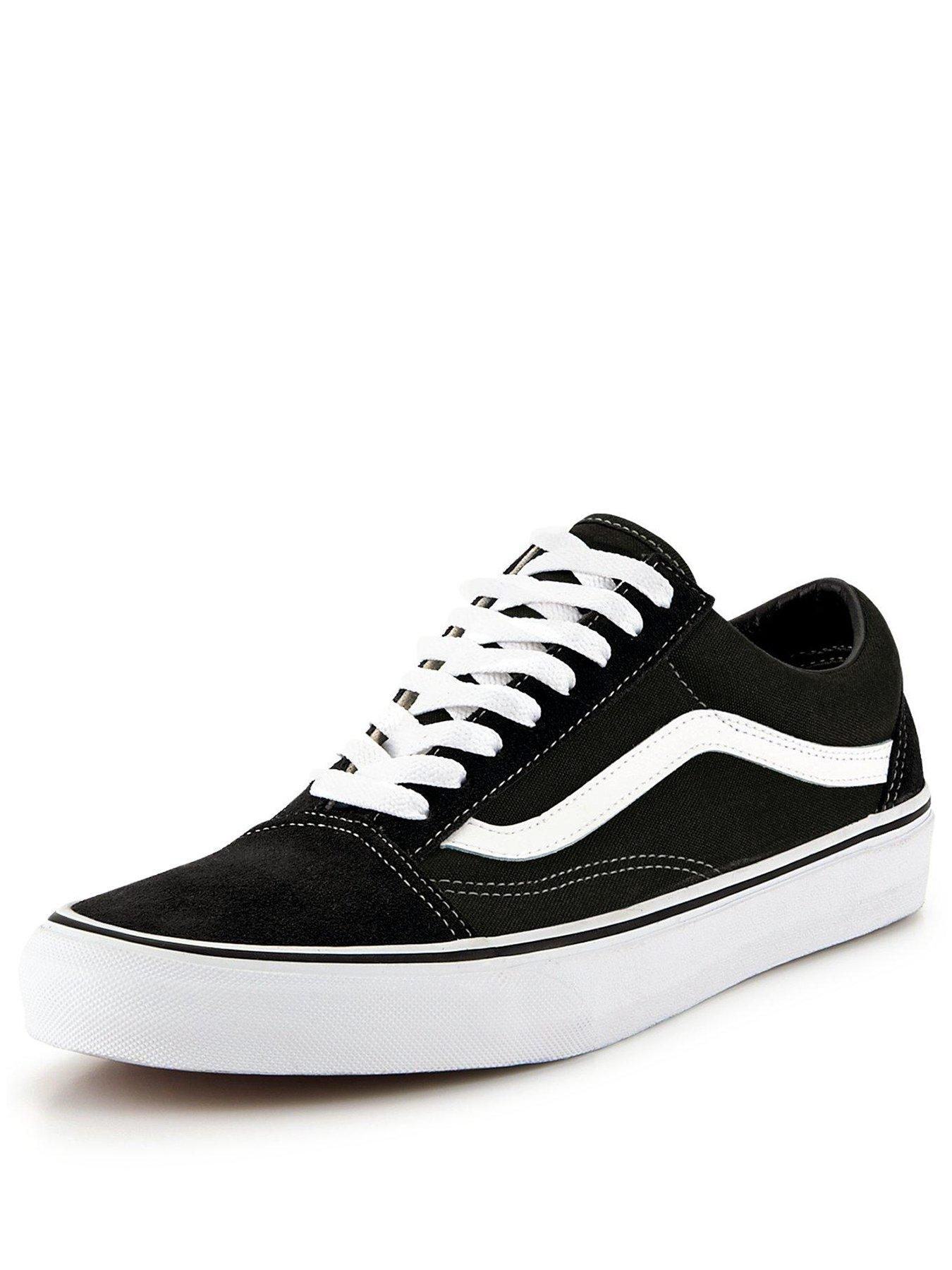 stillFront image of vans-unisex-old-skool-trainers-blackwhite