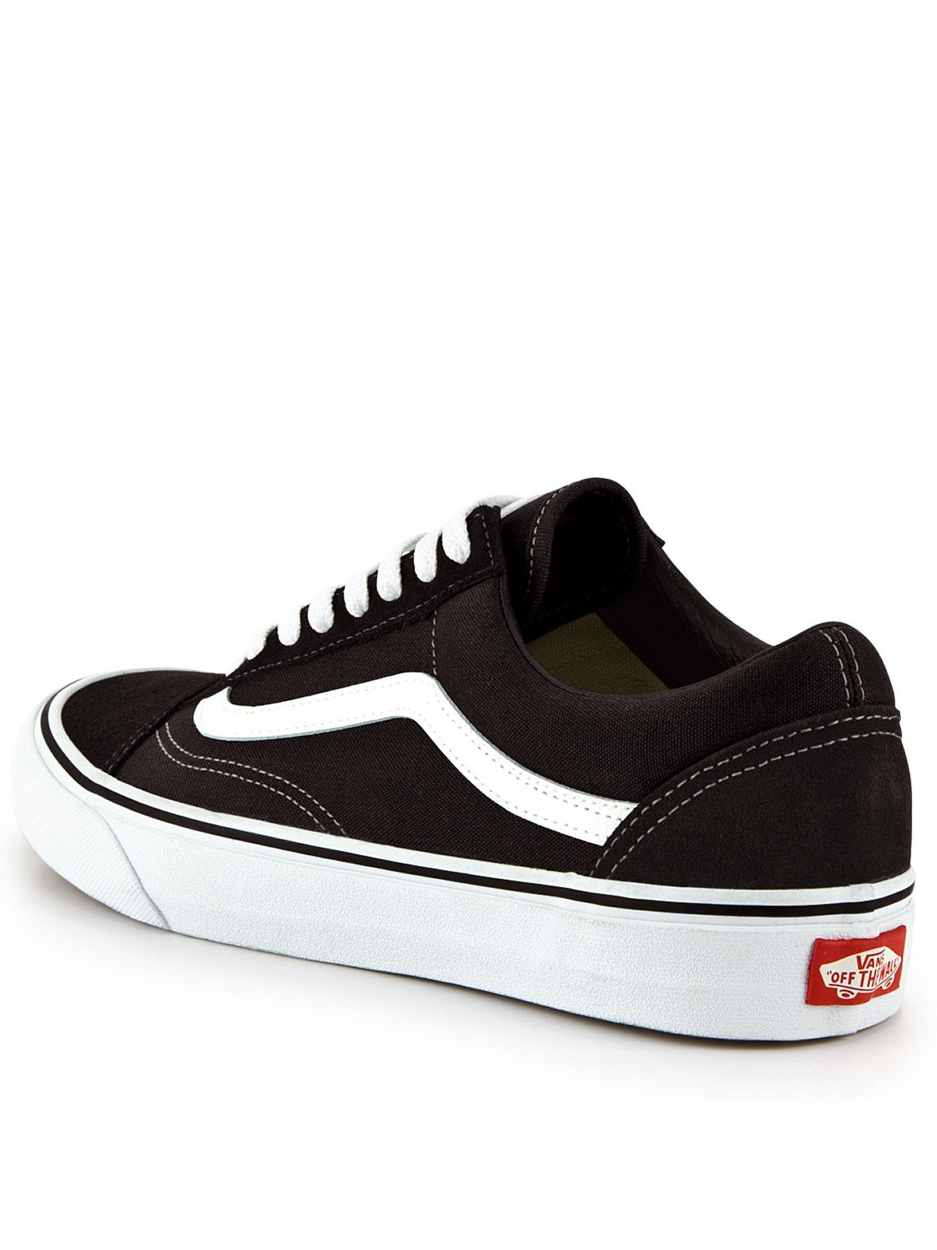 Vans Mens Old Skool Trainers Black WhiTE littlewoods