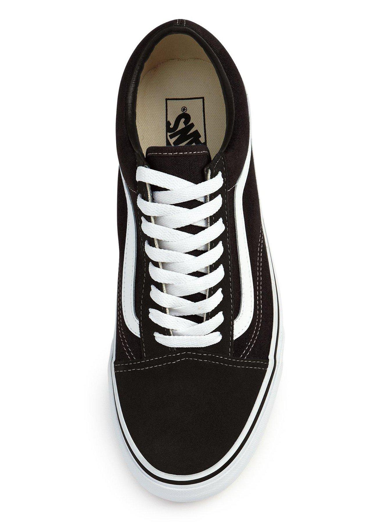  image of vans-unisex-old-skool-trainers-blackwhite