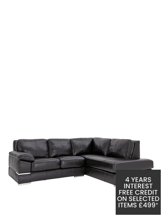 stillFront image of primo-italian-leather-right-hand-corner-chaise-sofa