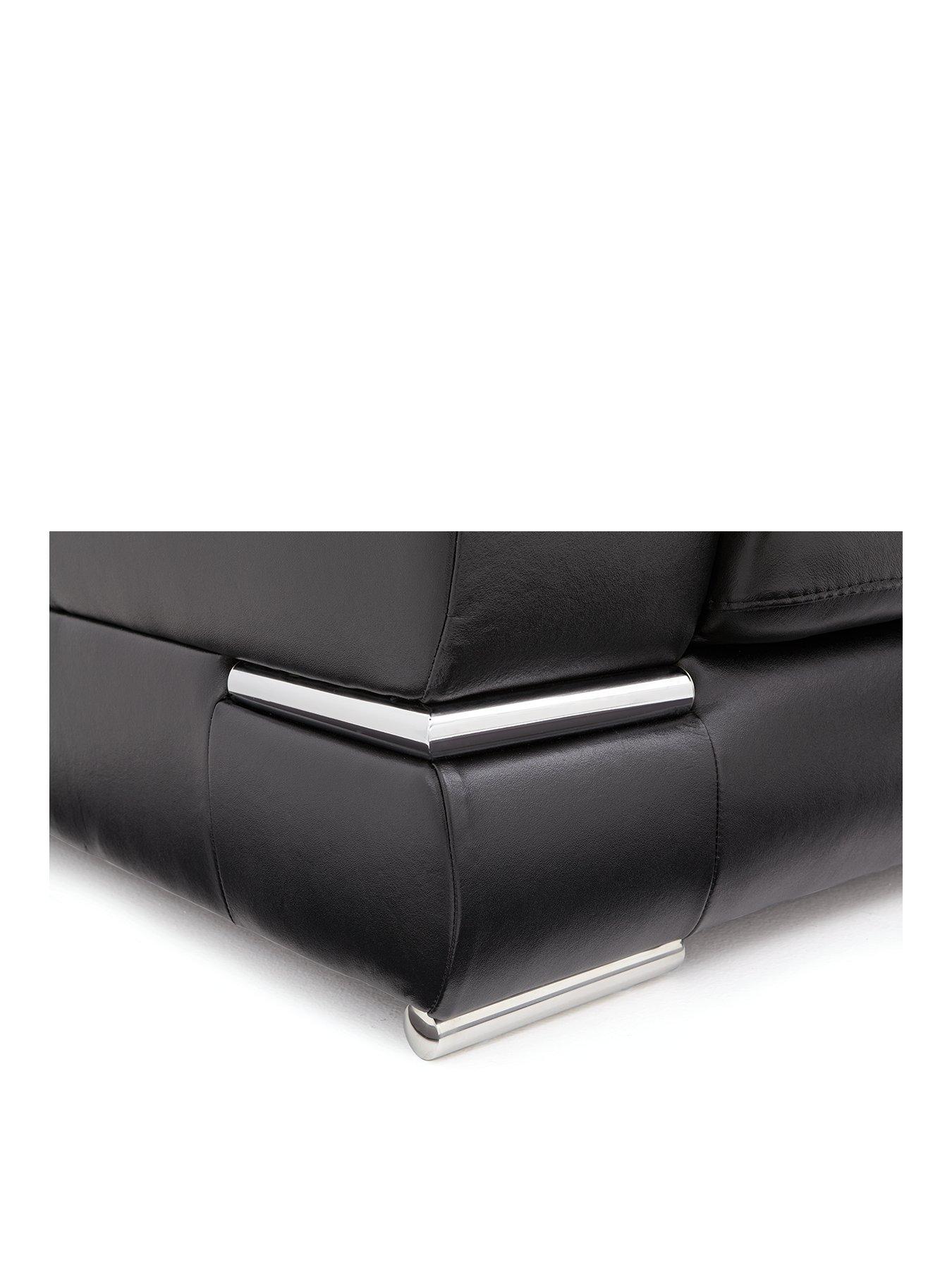  image of very-home-primo-italian-leather-right-hand-corner-chaise-sofanbsp--fscreg-certified