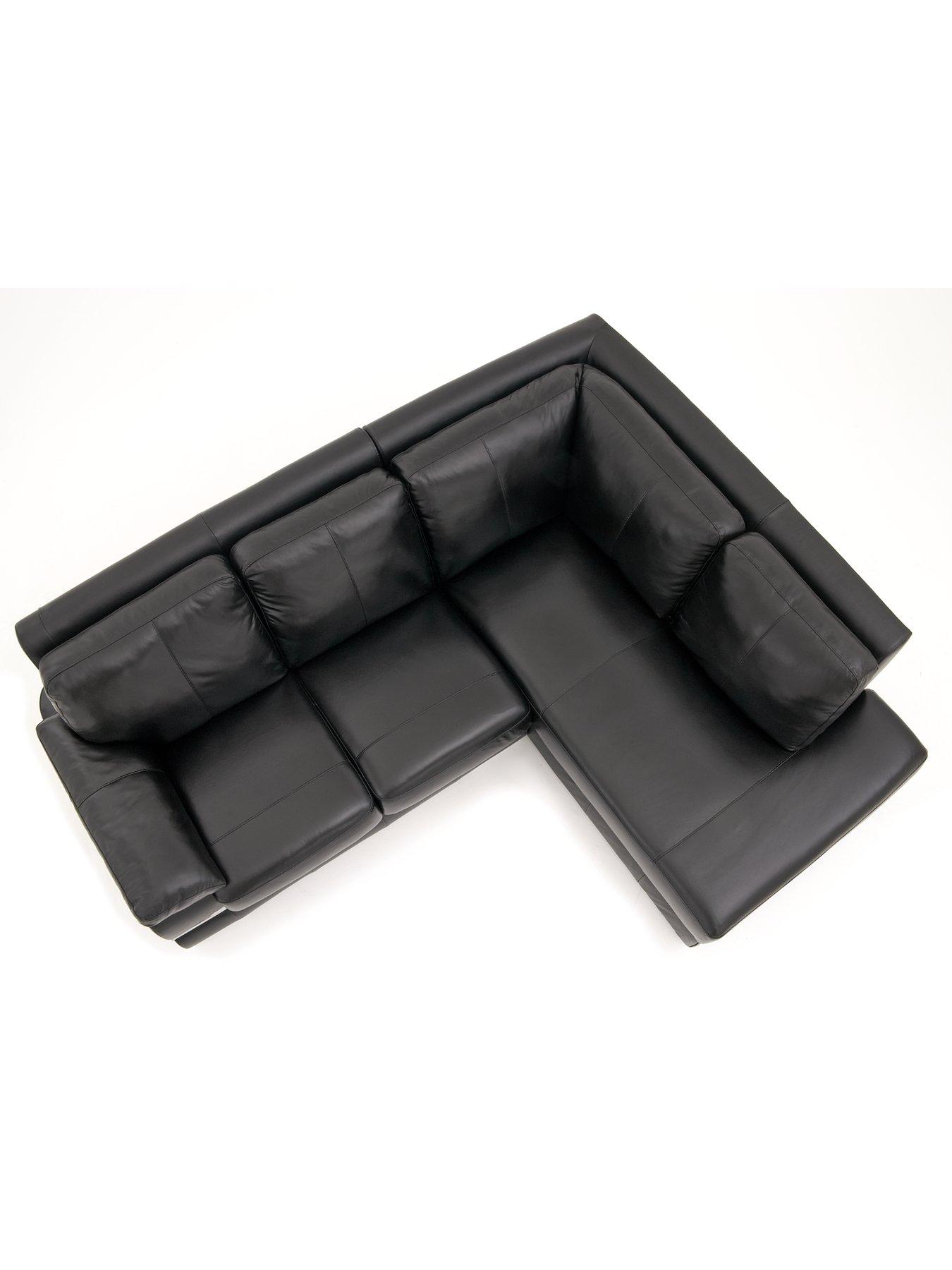  image of very-home-primo-italian-leather-right-hand-corner-chaise-sofanbsp--fscreg-certified