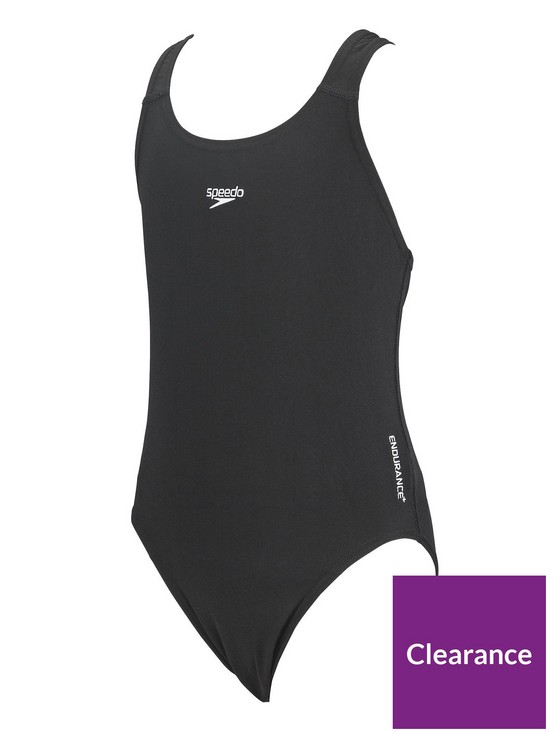 front image of speedo-young-girls-endurance-medalist-swimsuit