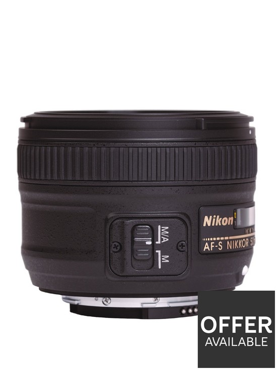 front image of nikon-af-s-nikkor-50mm-f18g-lens