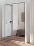  image of very-home-prague-4-door-wardrobe-with-mirrored-doors-and-internal-chest-of-3-drawersnbsp--fscreg-certified