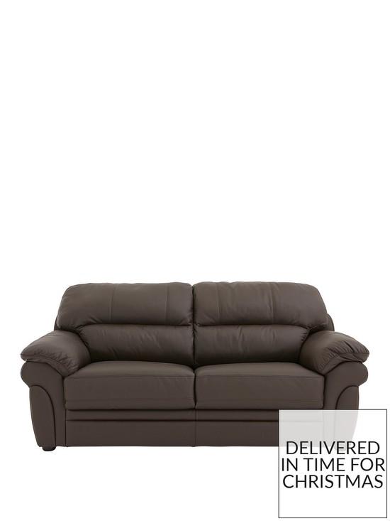 front image of portland-leather-sofa-bed