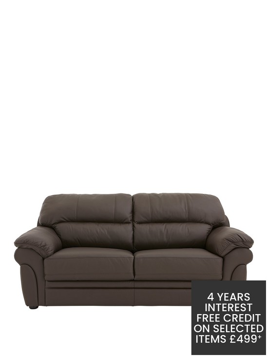 front image of portland-leather-sofa-bed