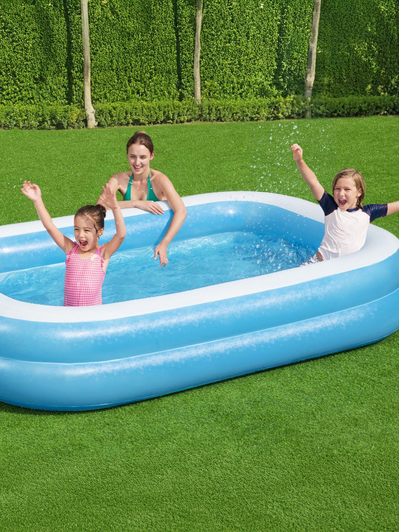  image of bestway-blue-rectangular-family-pool