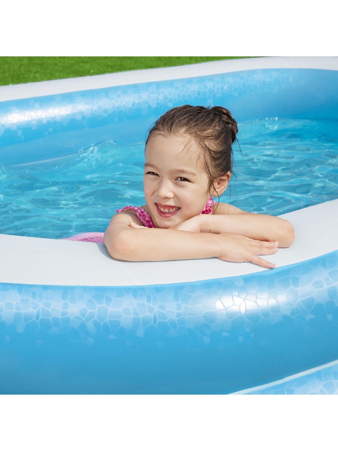  image of bestway-blue-rectangular-family-pool