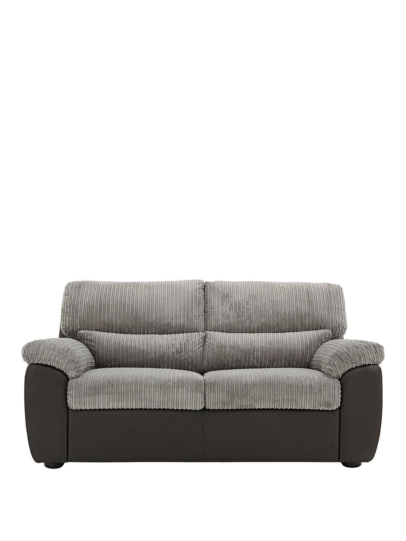 The Very Collection Sienna Fabric/Faux Leather High Back Sofa Bed