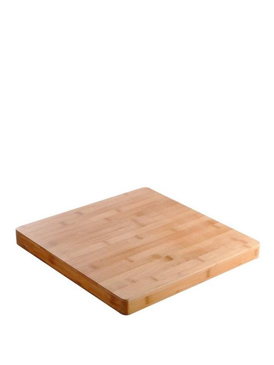 front image of typhoon-37-cm-square-bamboo-butchers-block