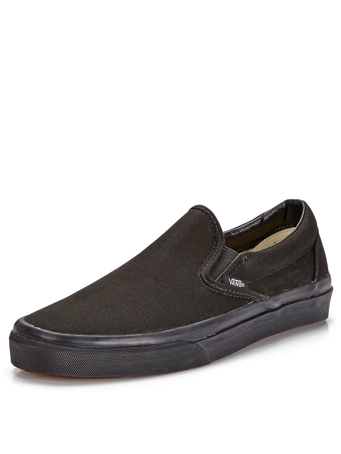 Black plimsolls mens online