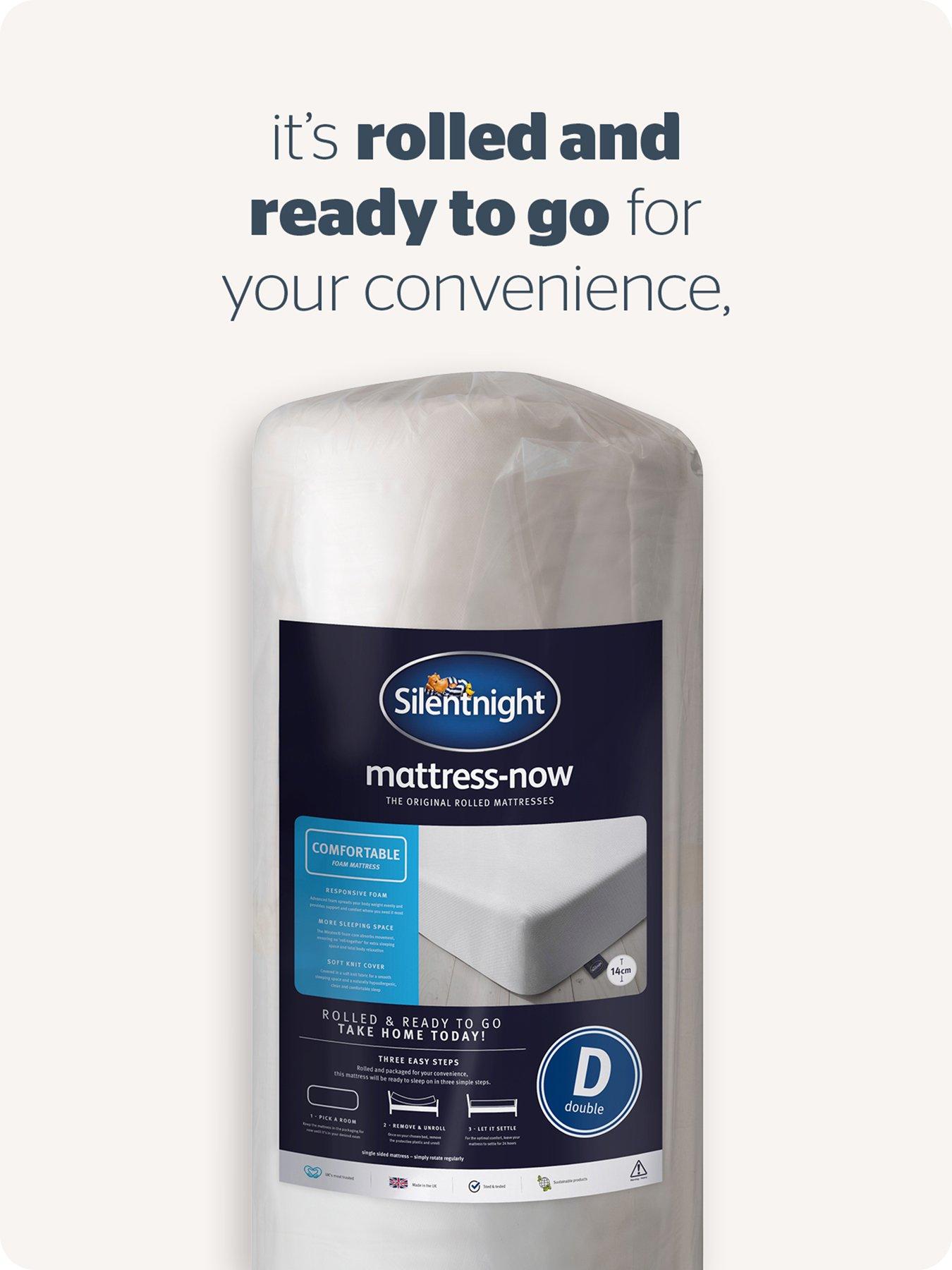 Image 5 of 7 of Silentnight Comfortable Rolled Mattress - Medium Soft - Express Delivery Available