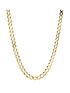  image of love-gold-9-carat-yellow-gold-solid-diamond-cut-curb-20-inch-chain