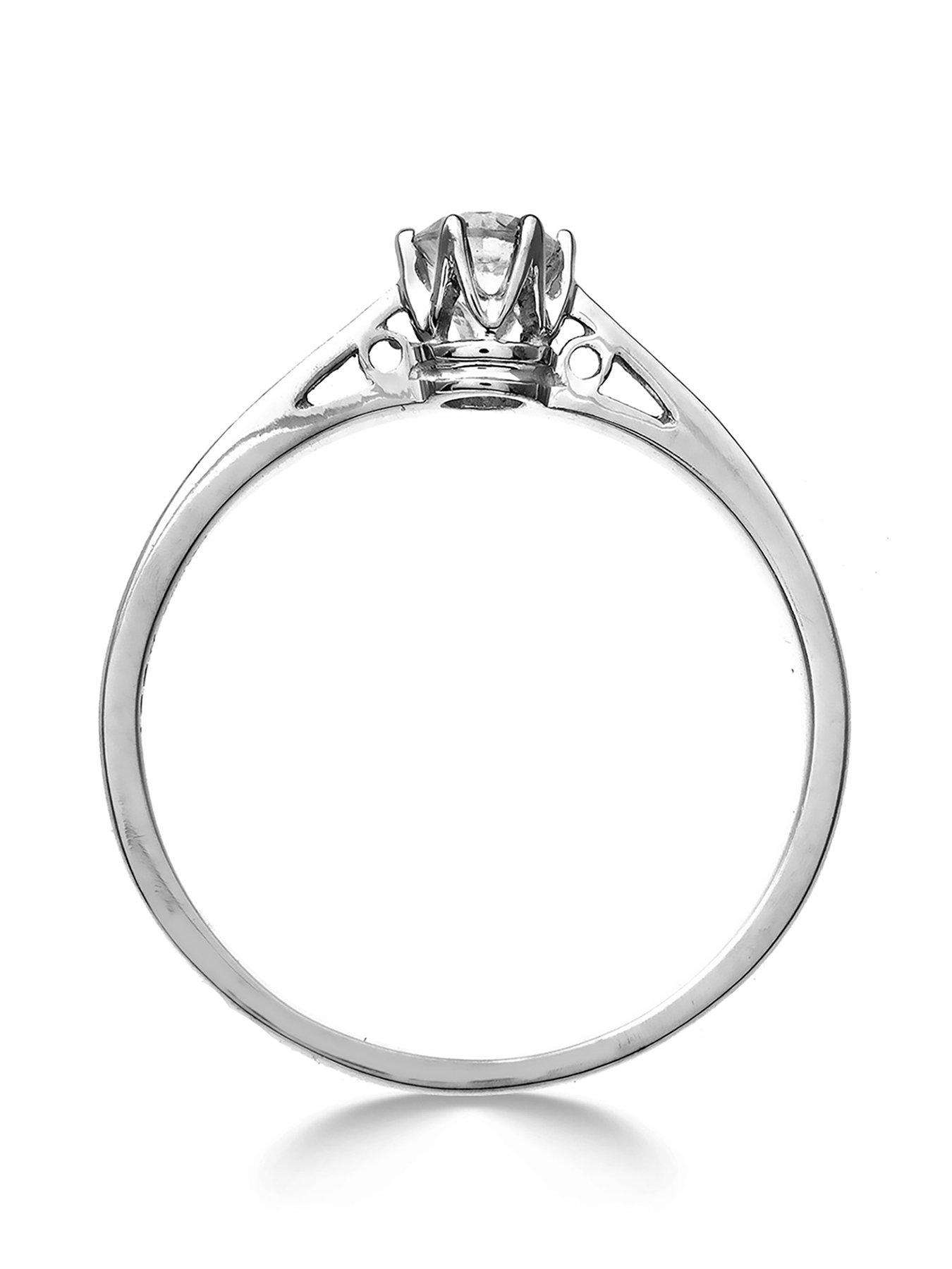 Image 2 of 5 of Love DIAMOND 9 Carat White Gold 25pt Diamond Solitaire Ring