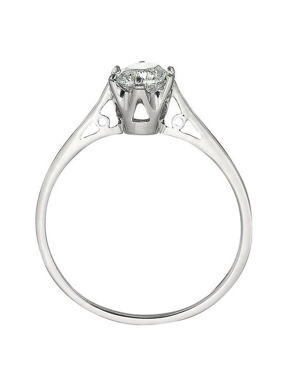 back image of love-diamond-9-carat-white-gold-50pt-diamond-solitaire-ring