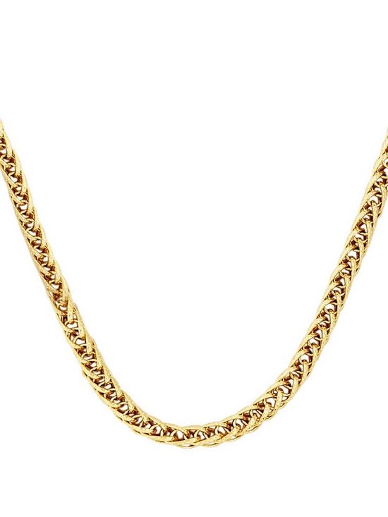 front image of love-gold-9-carat-yellow-gold-fancy-wheatchain-chain