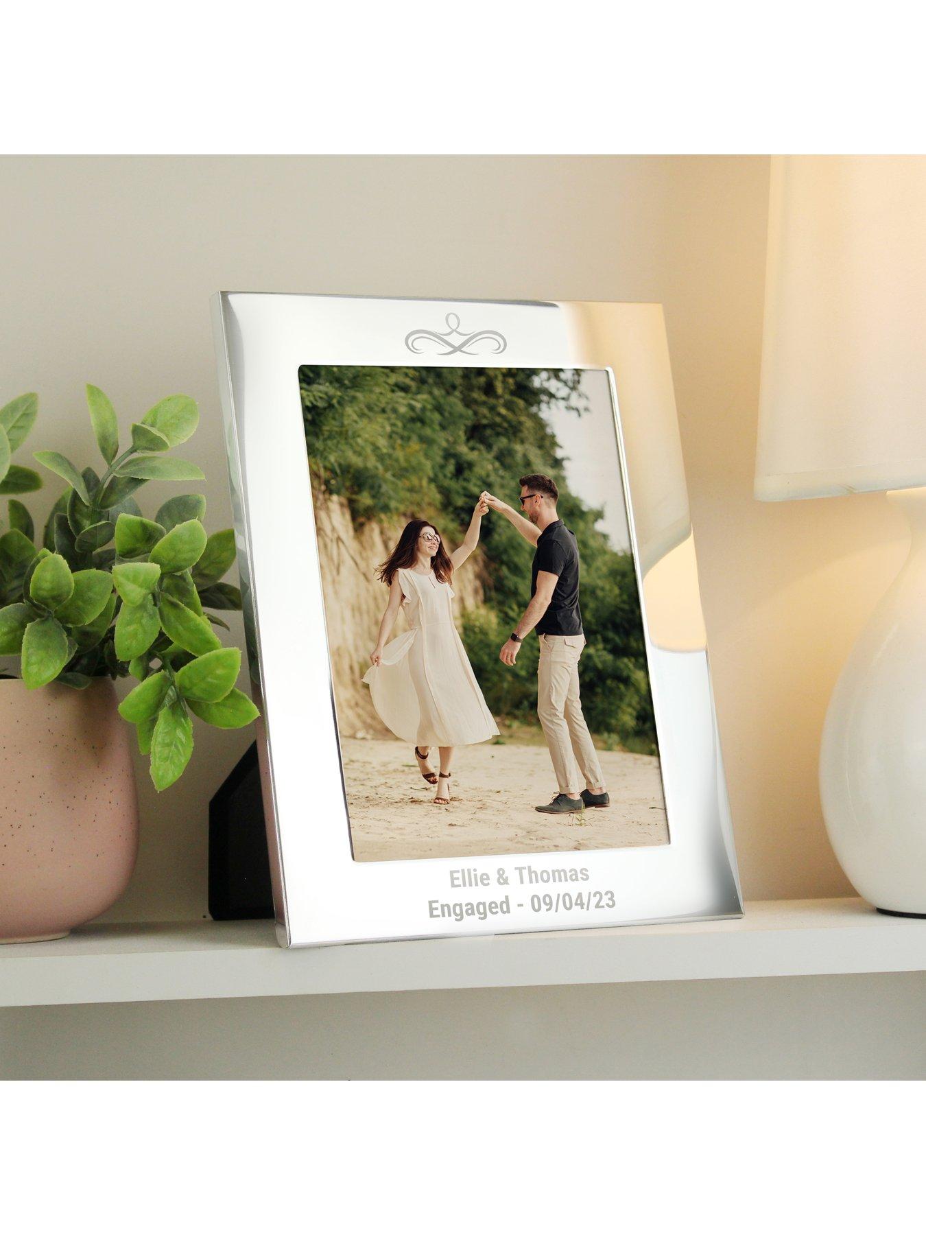  image of the-personalised-memento-company-personalised-silver-photo-frame