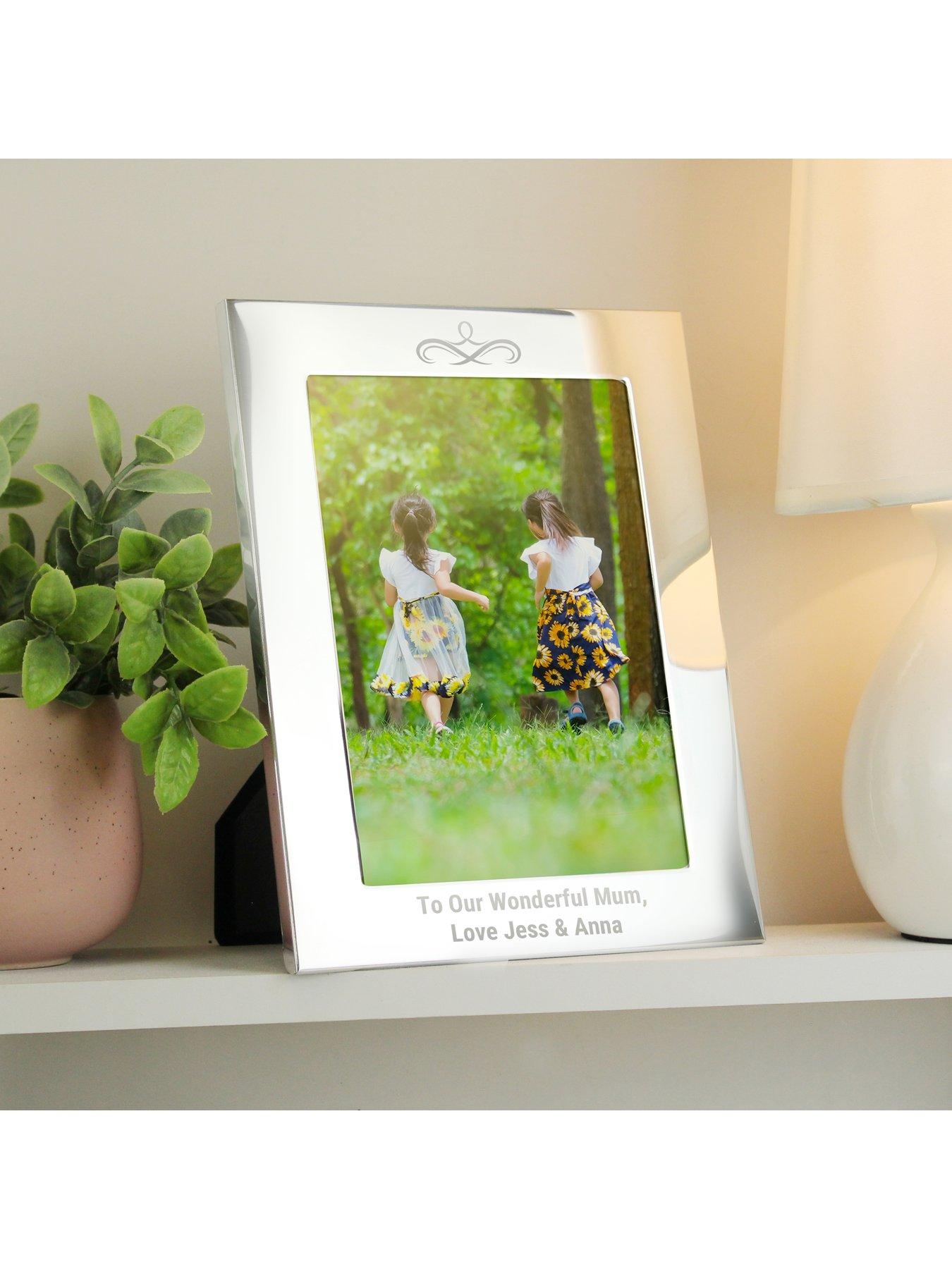  image of the-personalised-memento-company-personalised-silver-photo-frame