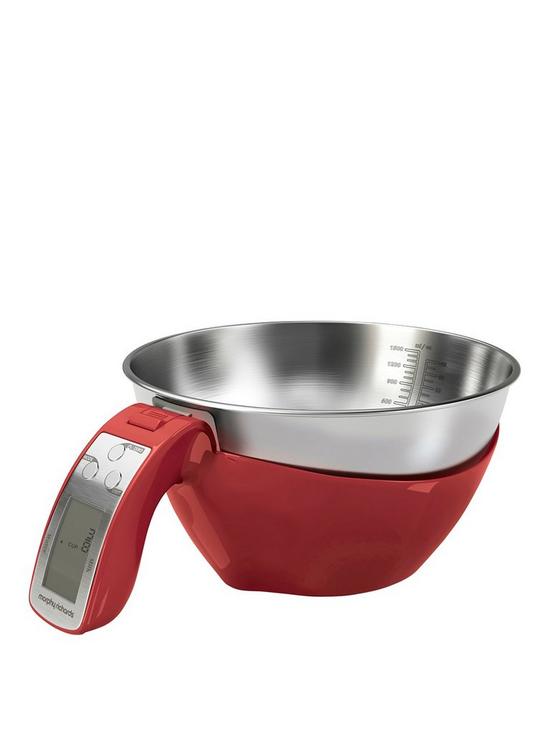 front image of morphy-richards-jug-scale-red