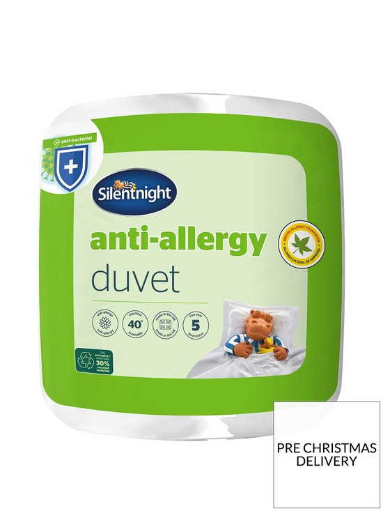 front image of silentnight-antinbspallergy-anti-bacterial-75-tog-duvet