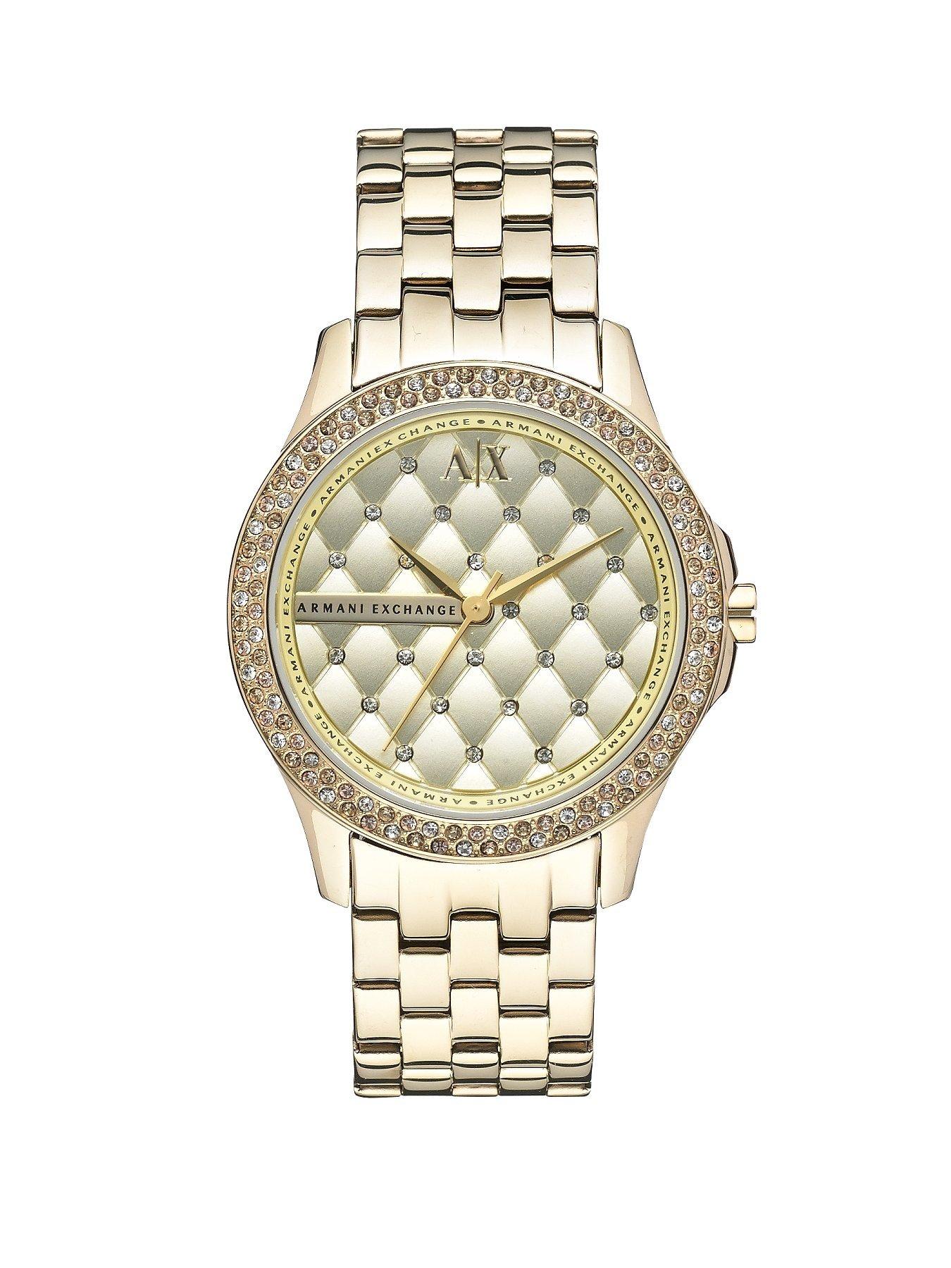 armani watches gold