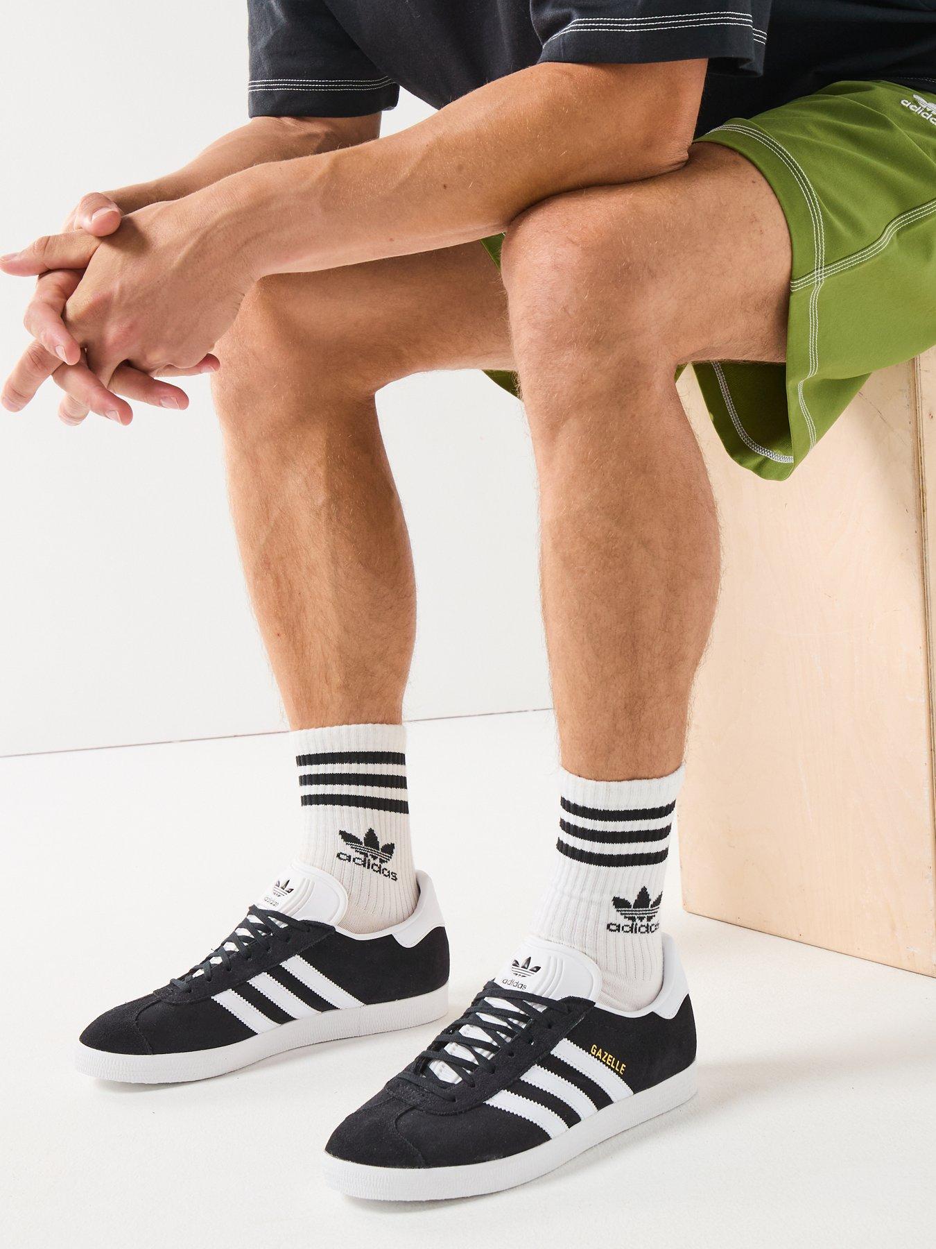 adidas gazelle silver green womens Adidas Gazelle Men's White Sneakers IH2216 | 80% Synthetic Heritage Shoes main image 0