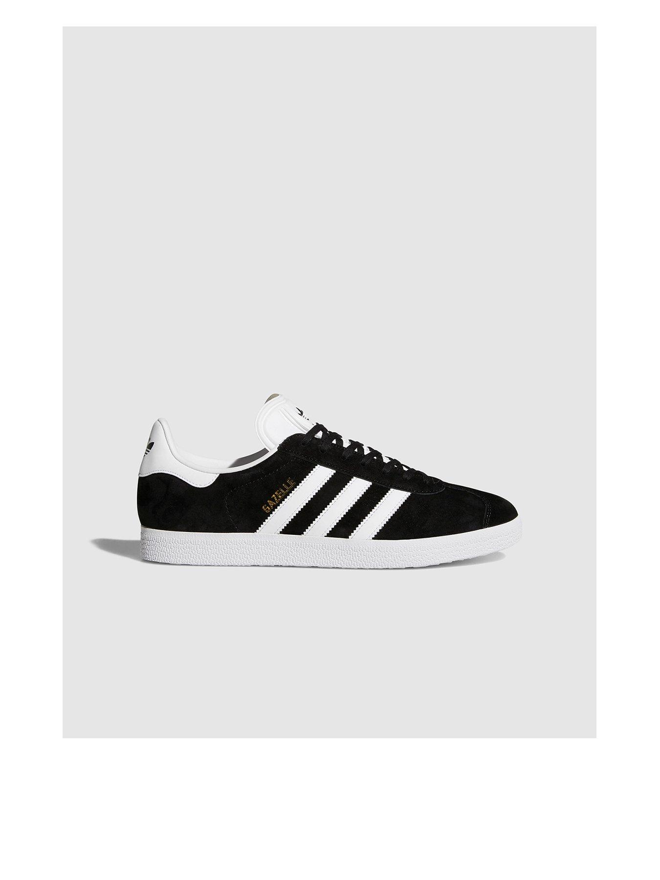 Adidas black & white gazelle trainers online