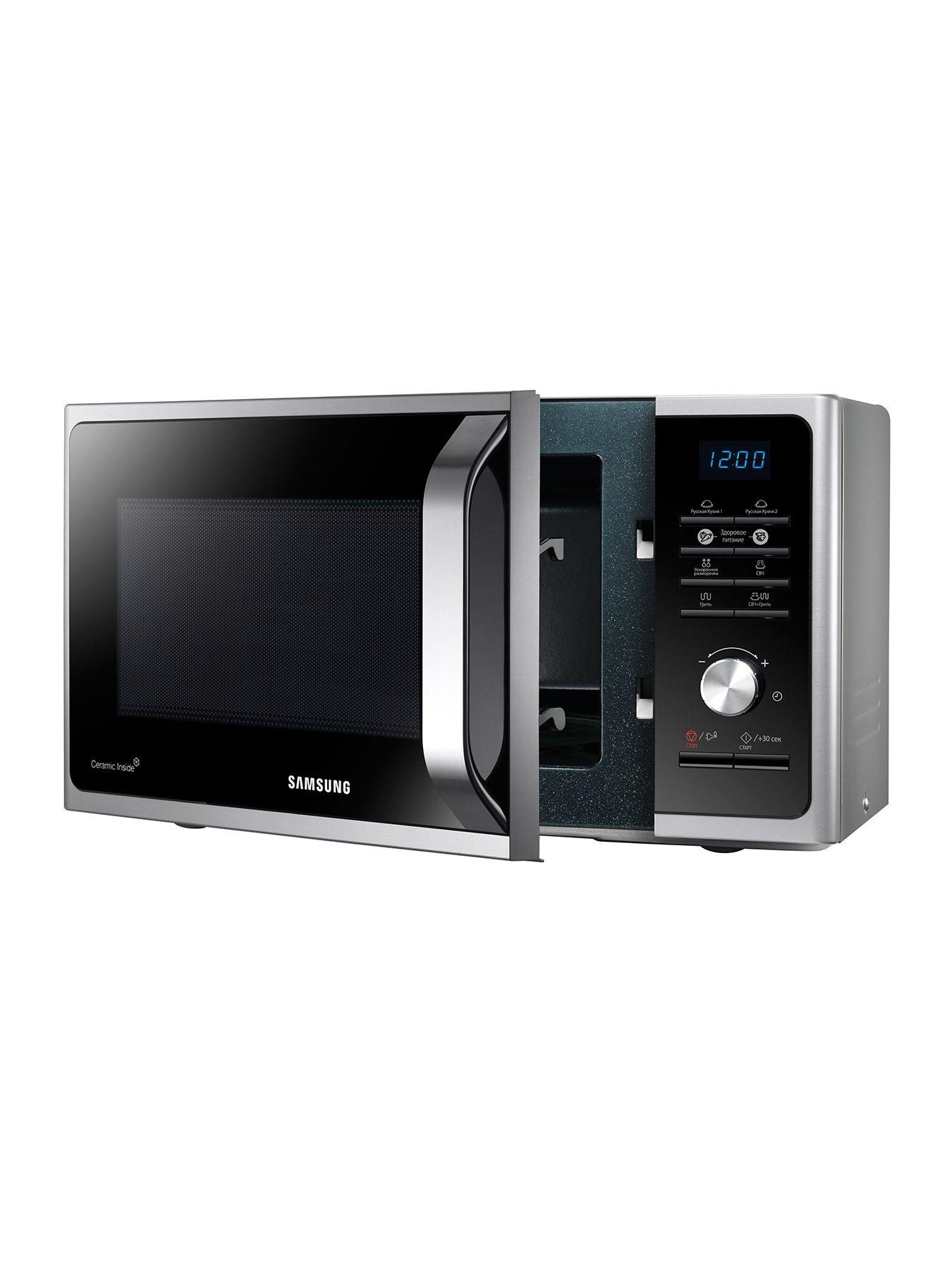  image of samsung-ms23f301taseu-23-litre-800-watt-solo-microwave-silver