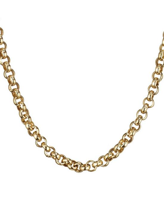 front image of love-gold-9-carat-gold-18-inch-belcher-chain