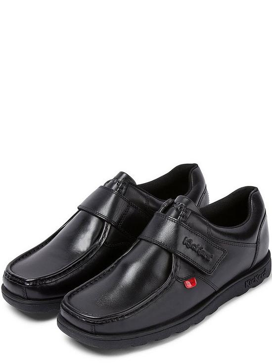 back image of kickers-fragma-mens-strap-shoes-black