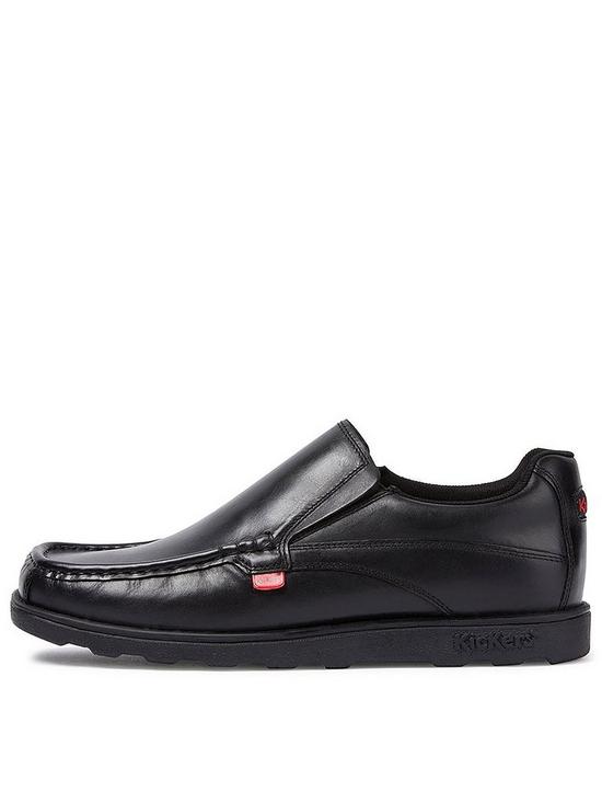 front image of kickers-fragma-mens-slip-on-shoes