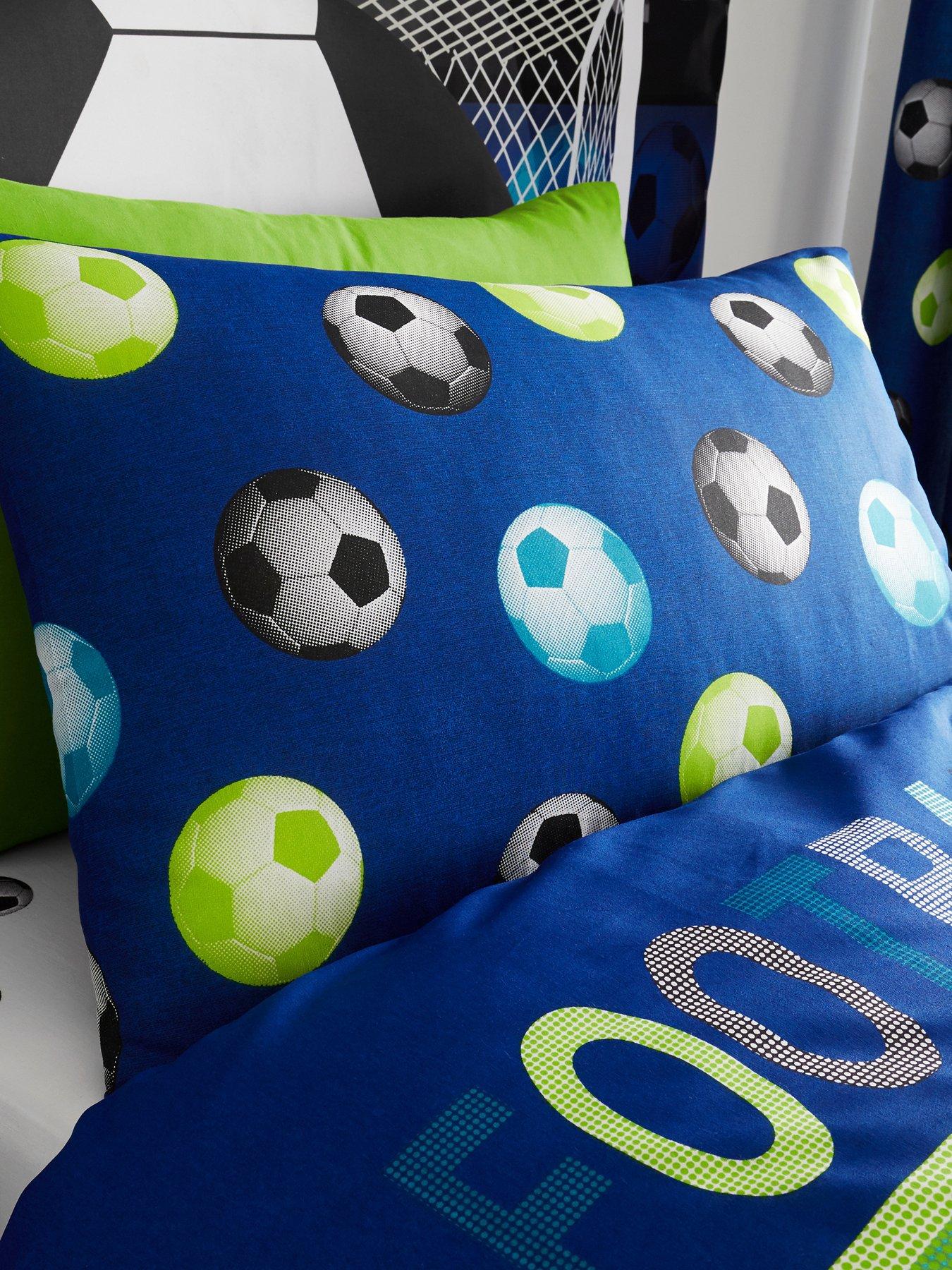  image of catherine-lansfield-football-duvet-cover-set-blue