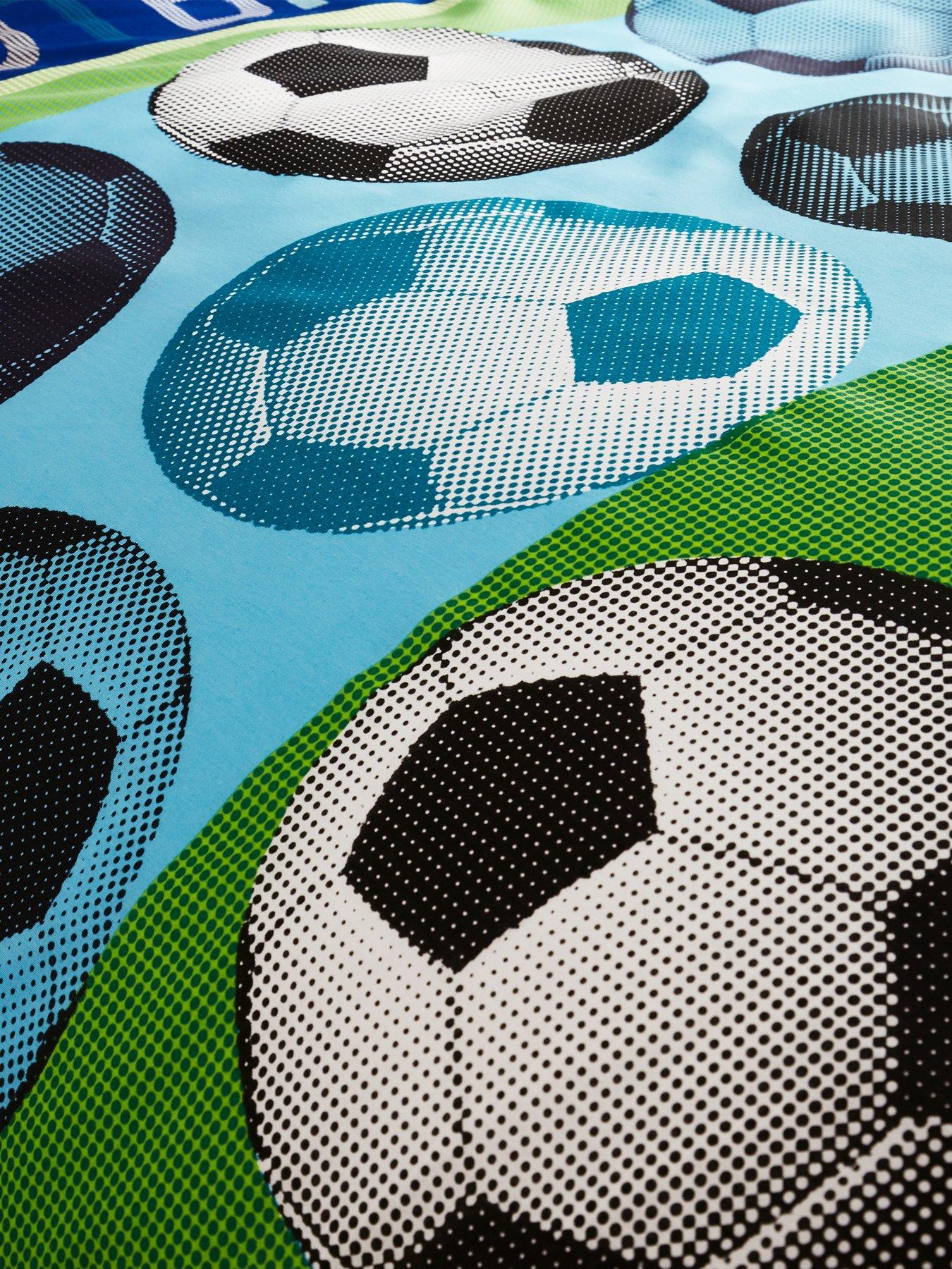  image of catherine-lansfield-football-duvet-cover-set-blue