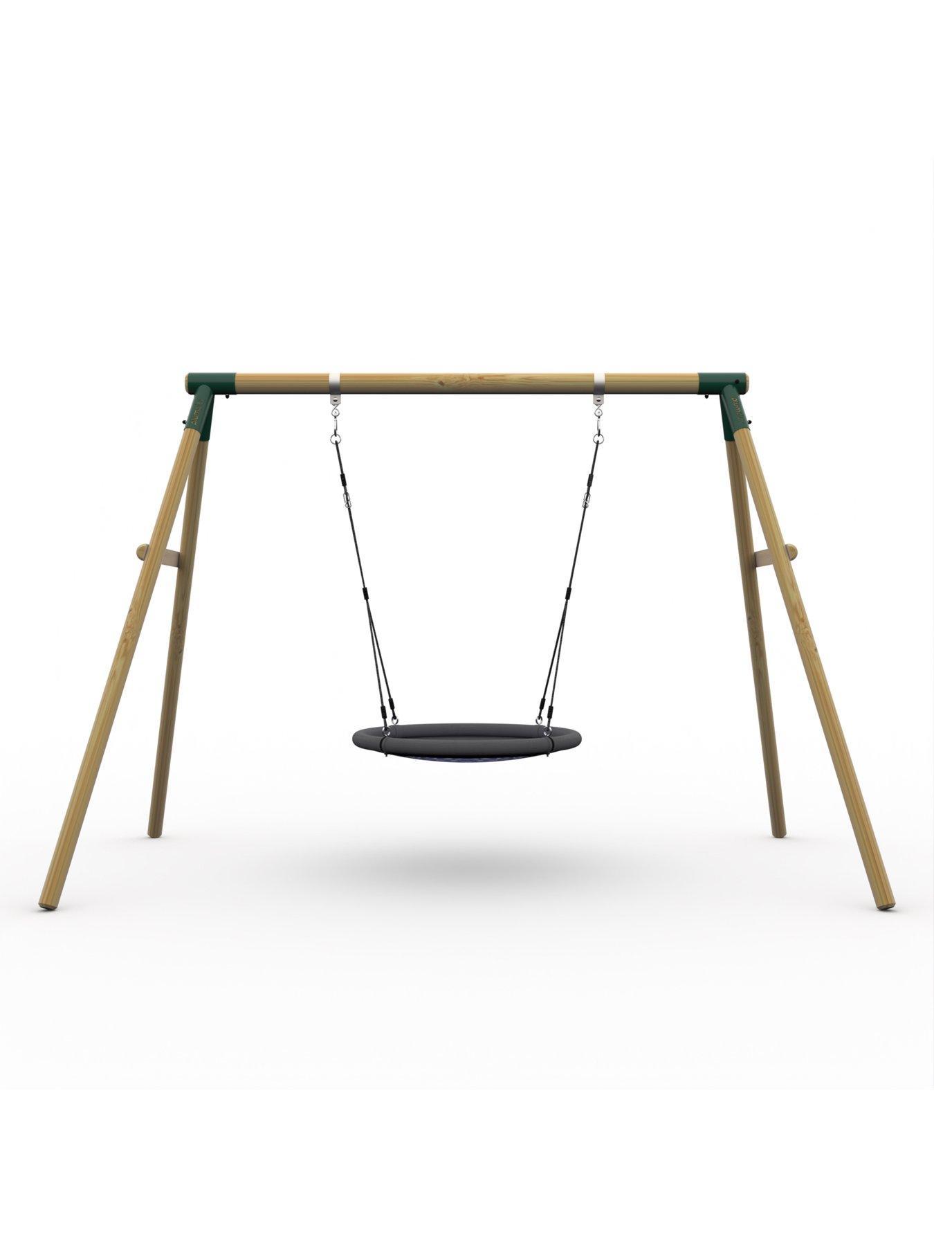  image of plum-plumreg-spider-monkey-ii-wooden-garden-swing-set