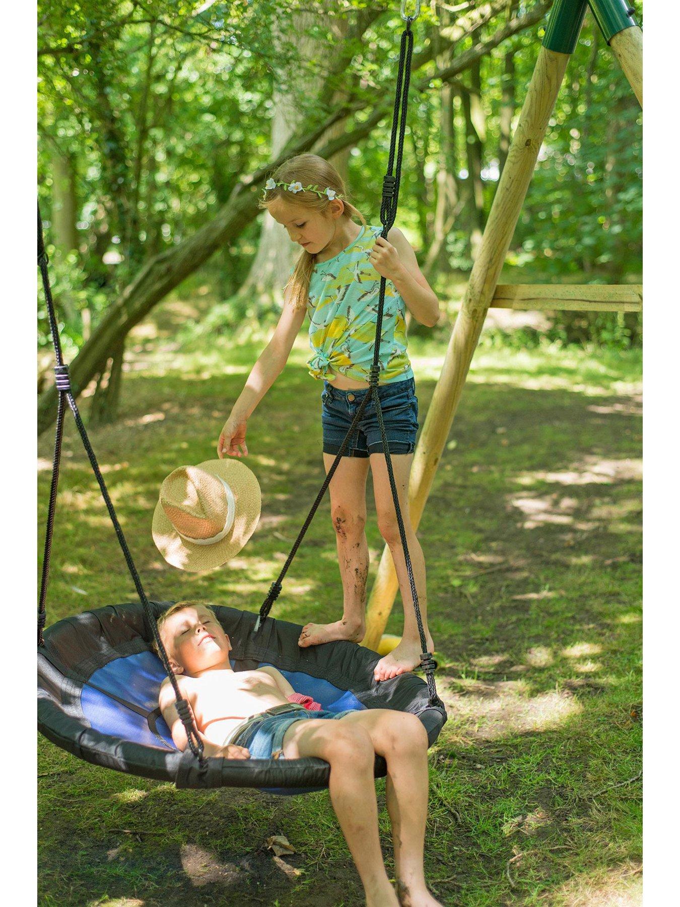  image of plum-plumreg-spider-monkey-ii-wooden-garden-swing-set
