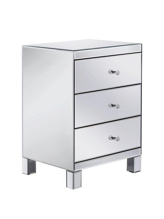 back image of parisian-mirrored-3-drawer-ready-assembled-bedside-chest