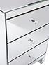 image of parisian-mirrored-3-drawer-ready-assembled-bedside-chest
