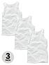  image of boss-core-3-pack-vests-white