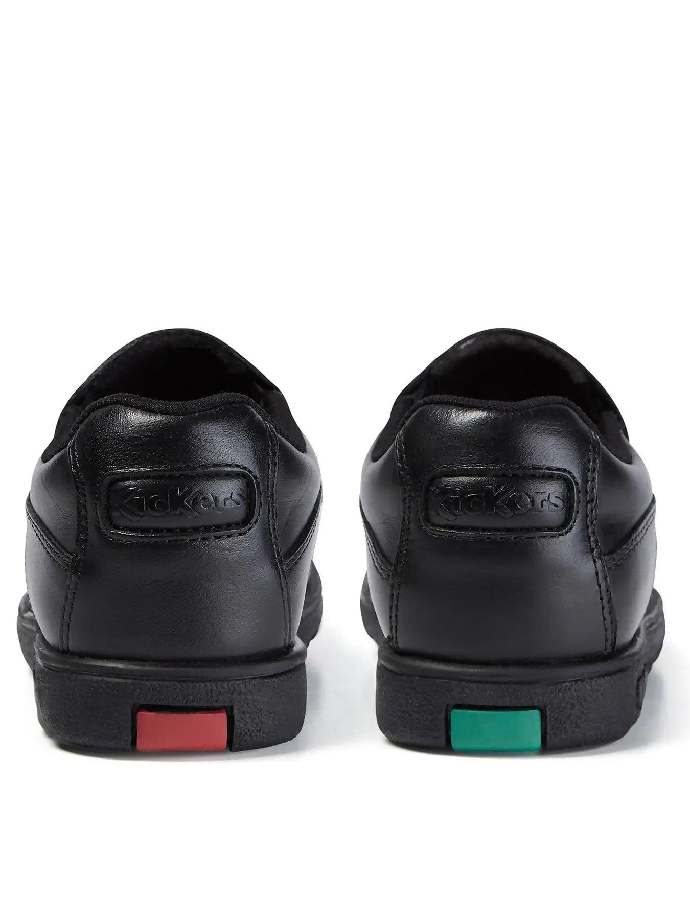  image of kickers-boys-fragma-slip-on-school-shoes-black