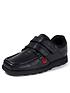  image of kickers-boys-fragma-double-strap-school-shoes-black
