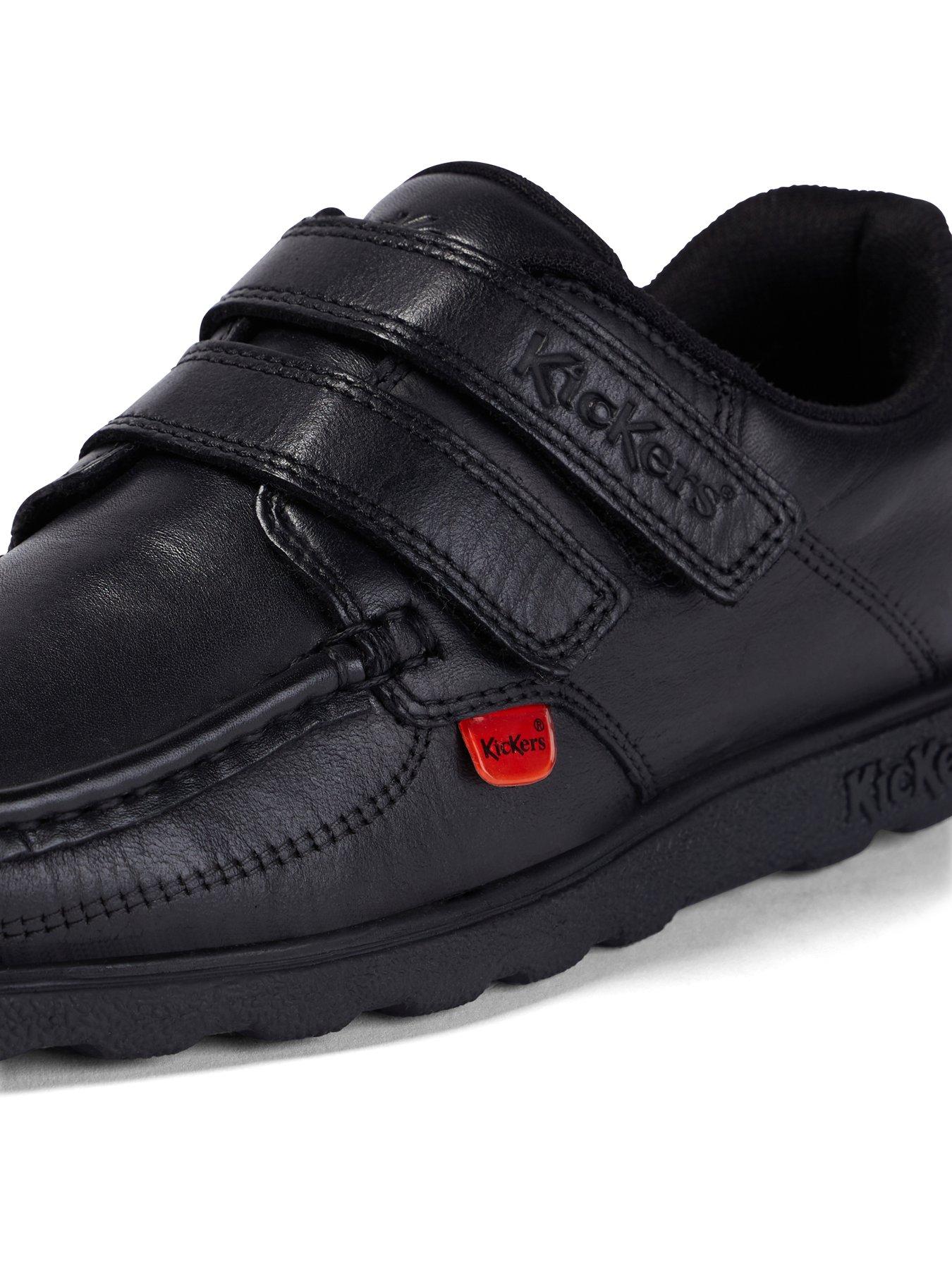 Image 5 of 7 of Kickers Fragma Single Strap Leather Shoe - Black