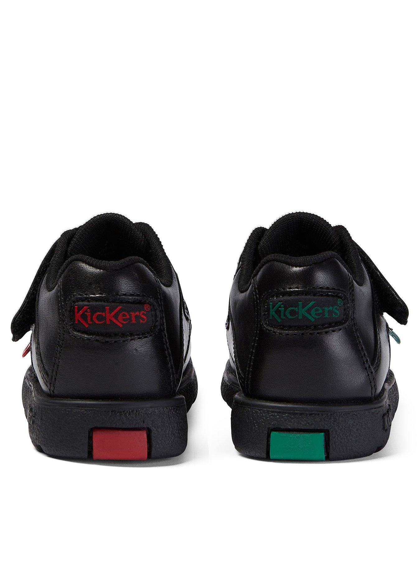  image of kickers-younger-fragma-single-strap-leather-shoe-black