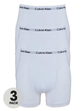 Calvin Klein   3 Pack Of Core Trunks - White