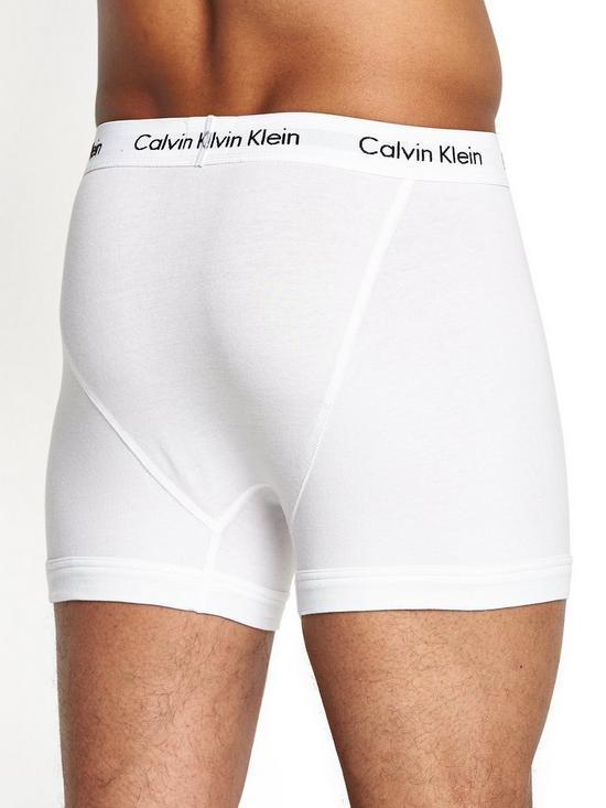 back image of calvin-klein-3-pack-of-core-trunks-white