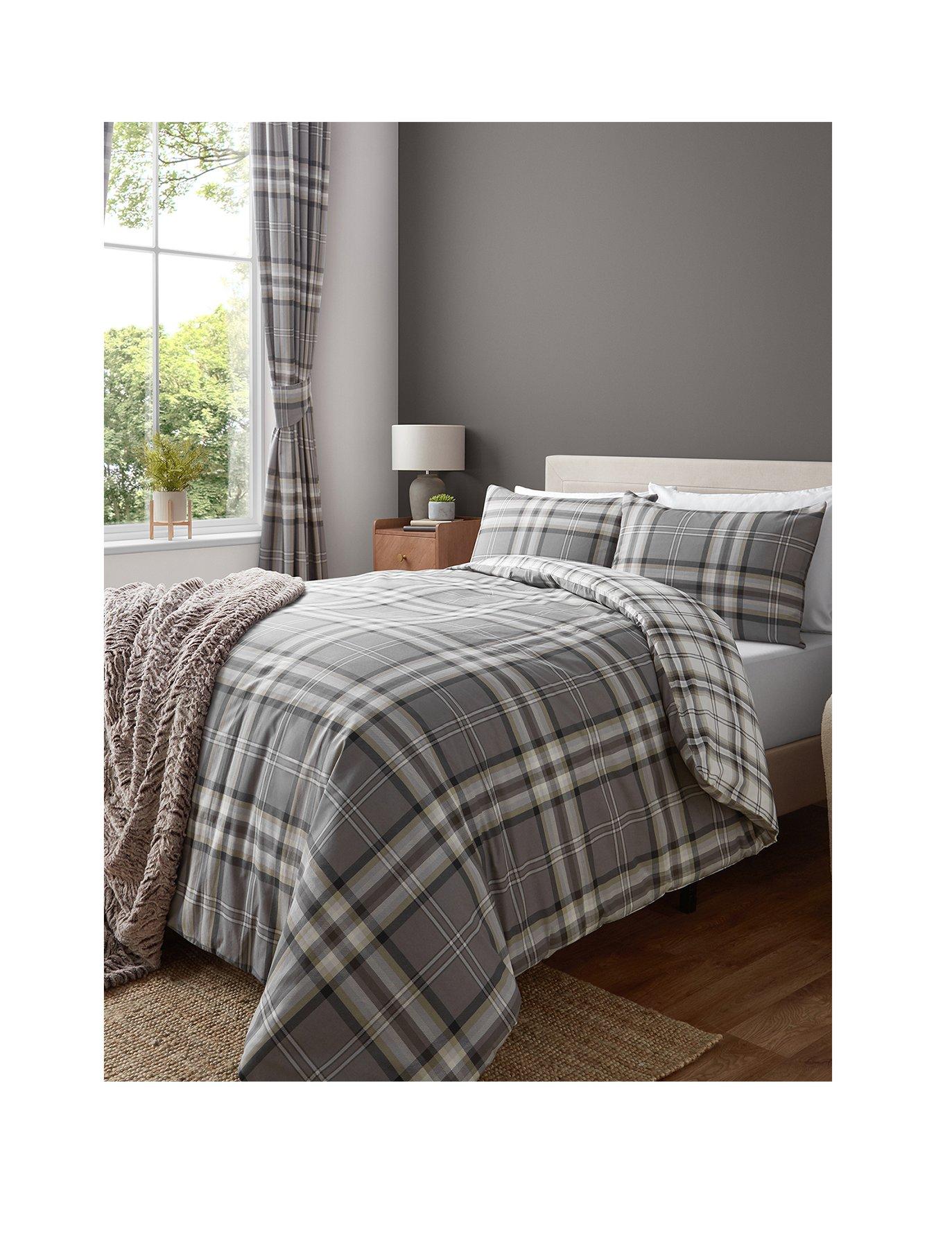 Image 2 of 5 of Catherine Lansfield Kelso&nbsp;Duvet Cover Set &nbsp;- Charcoal Grey