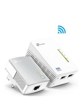 TP Link  Tp Link 600Mbps Powerline + 300Mbps Wi-Fi Kit &Ndash; 2 Ports, Tl-Wpa4220 Kit