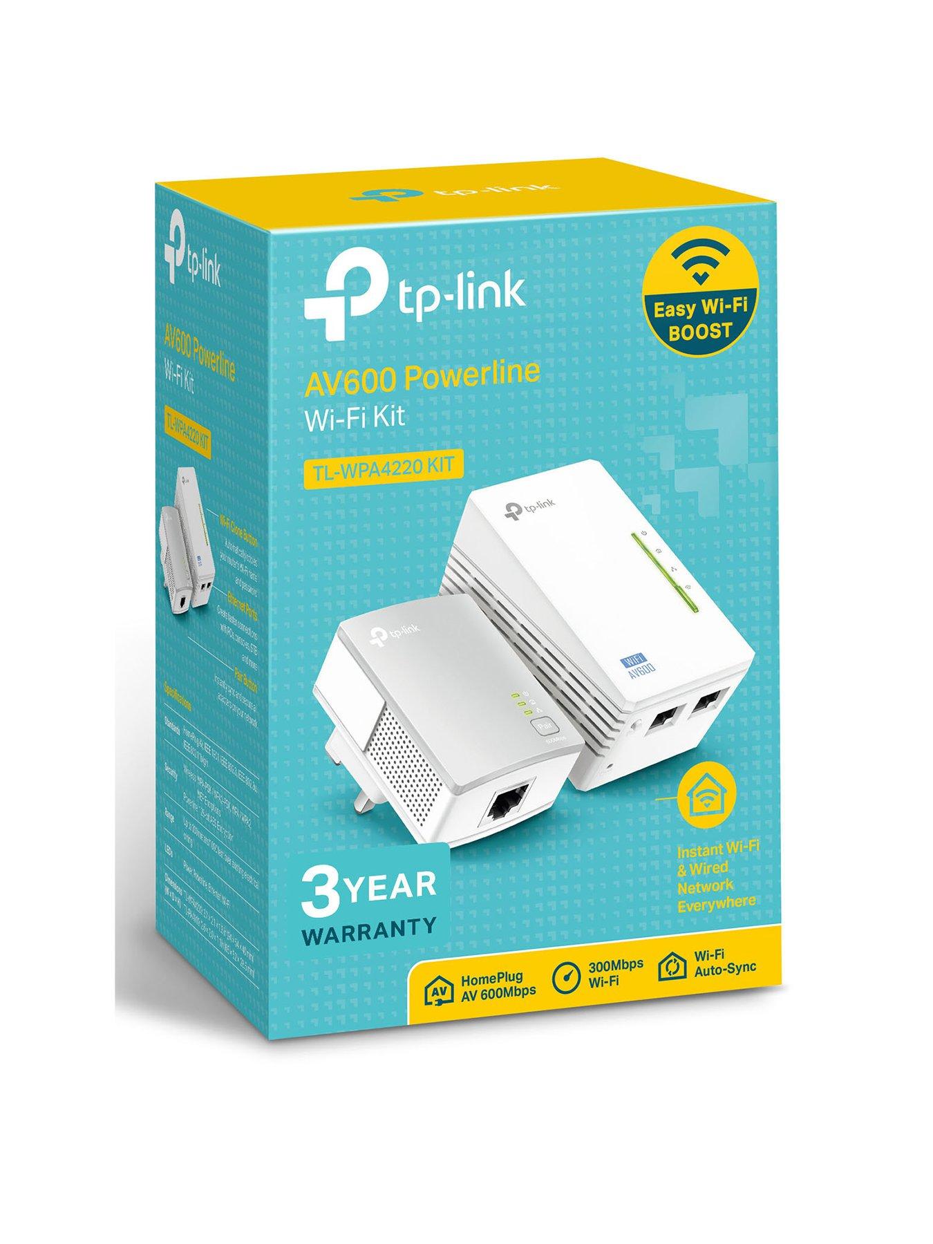  image of tp-link-tl-wpa4220kit-av600-powerline-kit-with-wi-fi