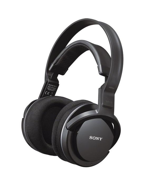 front image of sony-rf855-wireless-headphones-black